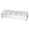 Topping-Station Edelstahl 60 x 19,7 x 15 cm