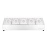Topping-Station Edelstahl 60 x 19,7 x 15 cm