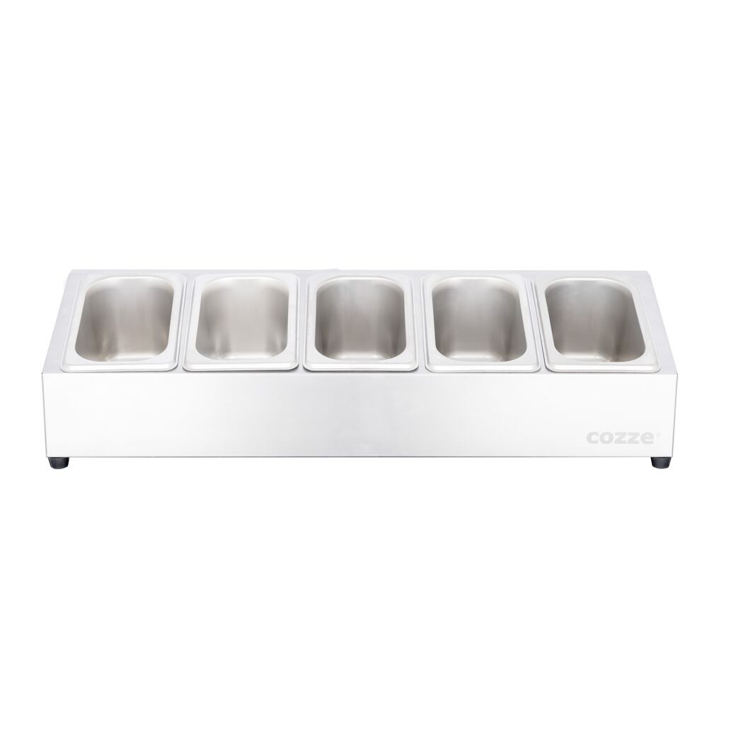 Topping-Station Edelstahl 60 x 19,7 x 15 cm