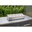 Topping-Station Edelstahl 60 x 19,7 x 15 cm