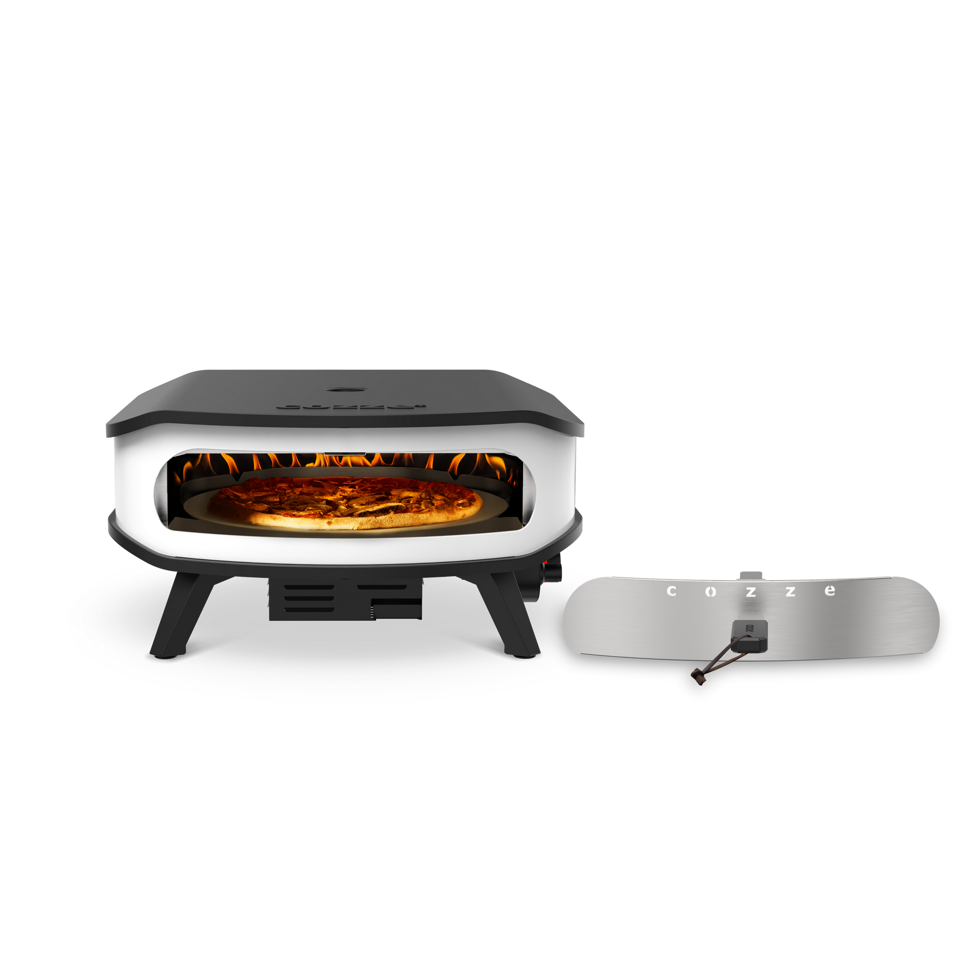 Pizzaofen 17" schwarz 60,5 x 30,5 x 42,5 cm