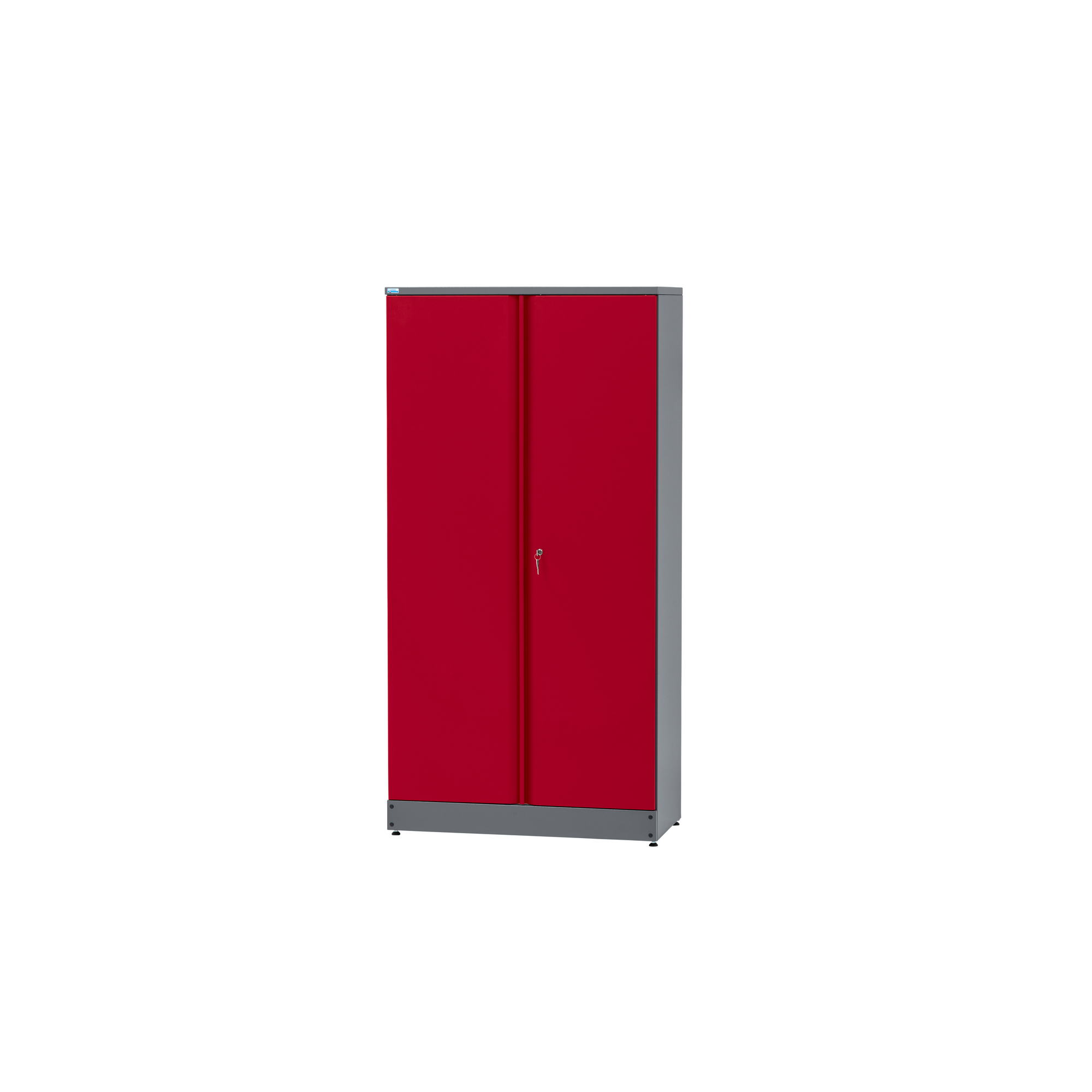 Materialschrank 2-türig 10 Schubladen dunkelrot 91 x 180 x 45 cm