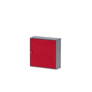 Hängeschrank Eintürig mit 6 Sichtboxen dunkelrot 60 x 60 x 20 cm
