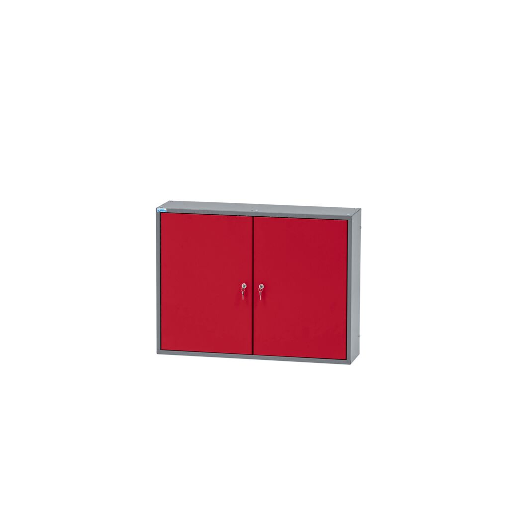 Hängeschrank 2-Türig mit 4 Fachböden dunkelrot 80 x 60 x 20 cm