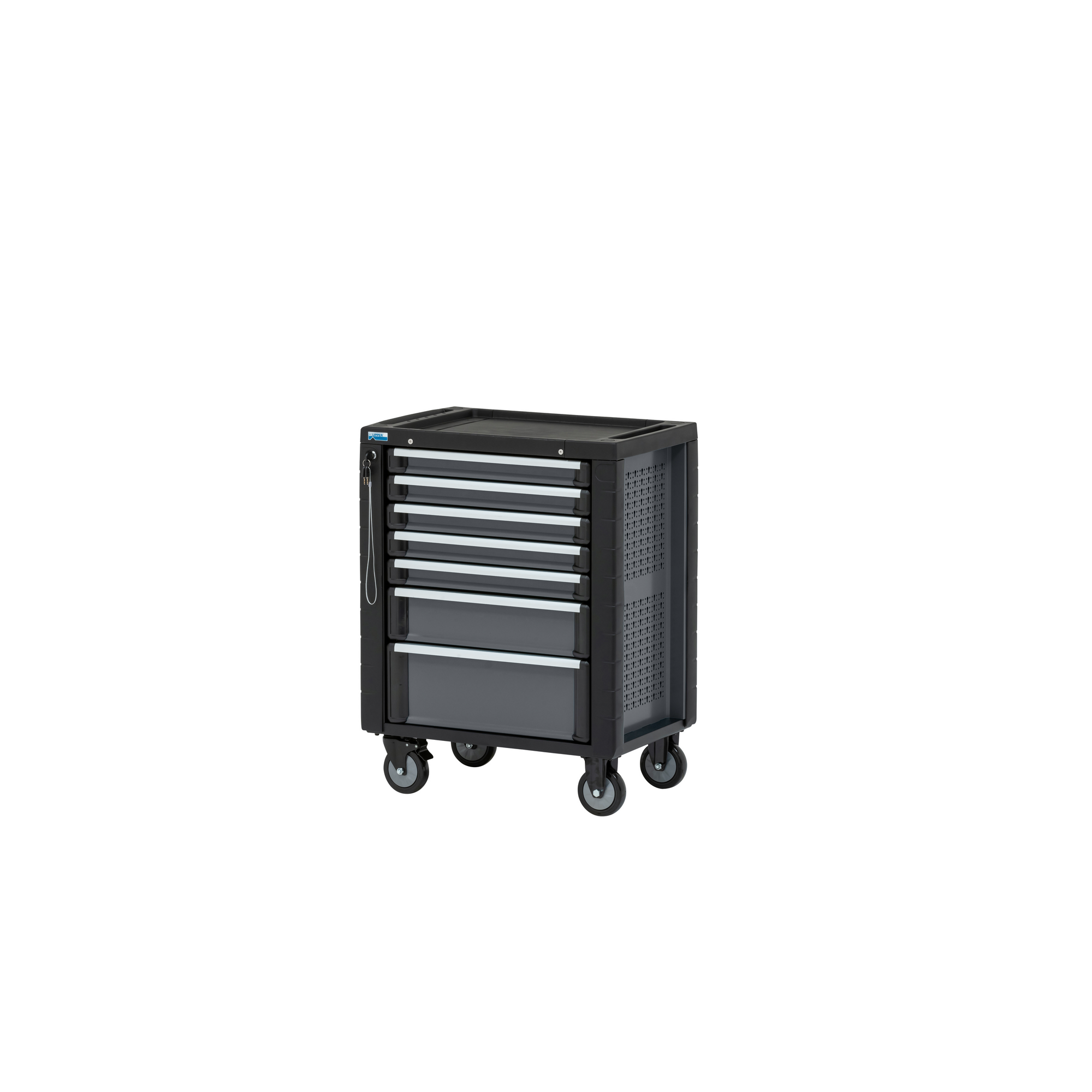 Werkzeugwagen mit 7 Schubladen und Werkzeugset 157-teilig 72,5 x 93 x 46,5 cm