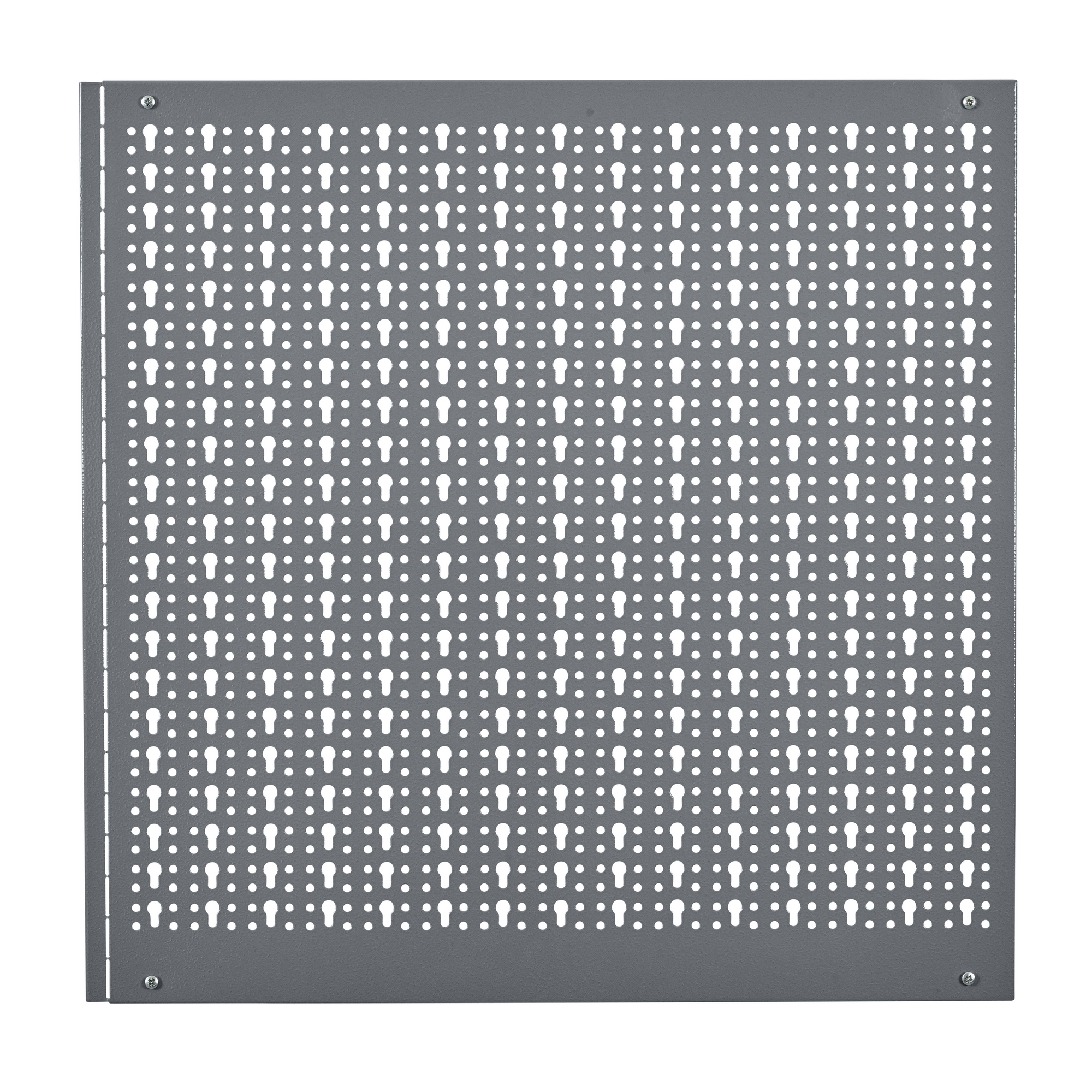 Lochwand Stahlblech hellgrau 60 x 60 x 1,5 cm