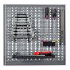 Lochwand Stahlblech hellgrau 60 x 60 x 1,5 cm
