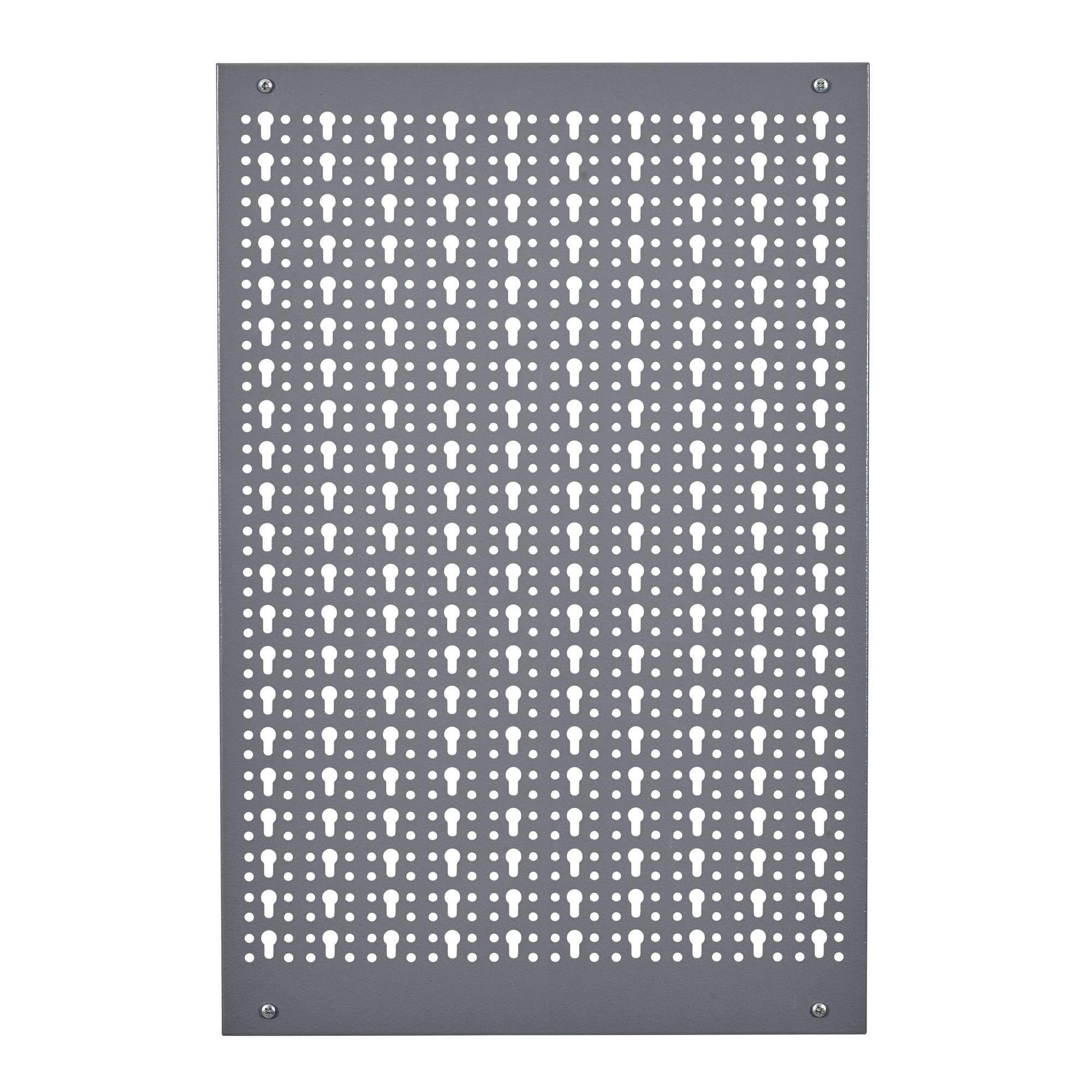 Lochwand Stahlblech hellgrau 40 x 60 x 1,5 cm