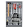 Lochwand Stahlblech hellgrau 40 x 60 x 1,5 cm
