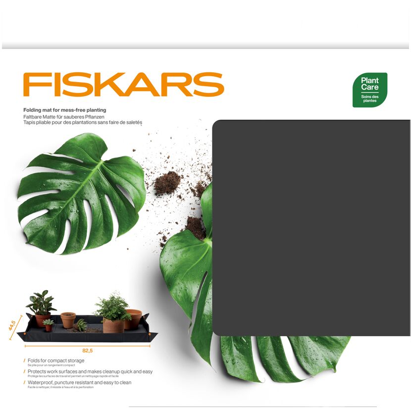 Pflanzmatte schwarz/orange faltbar 82,5 x 44,5 x 6 cm
