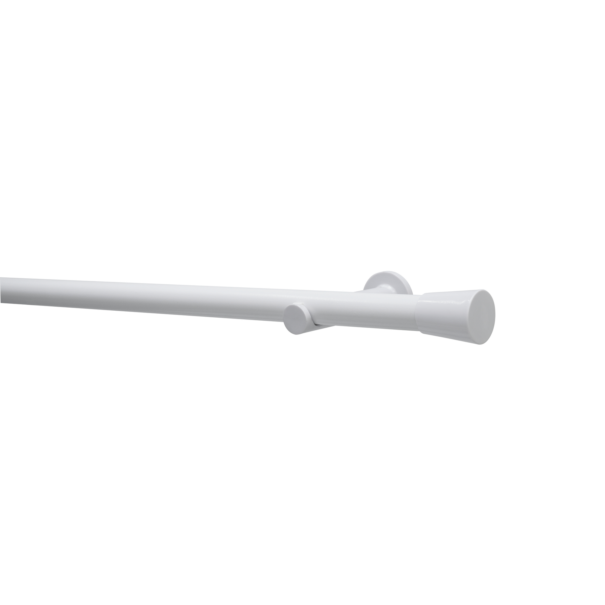 Gardinenstangen-Set 'Korfu' weiß Ø 28 x 1600 mm 5-teilig