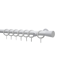 Gardinenstangen-Set 'Korfu' weiß Ø 28 x 1600 mm 5-teilig