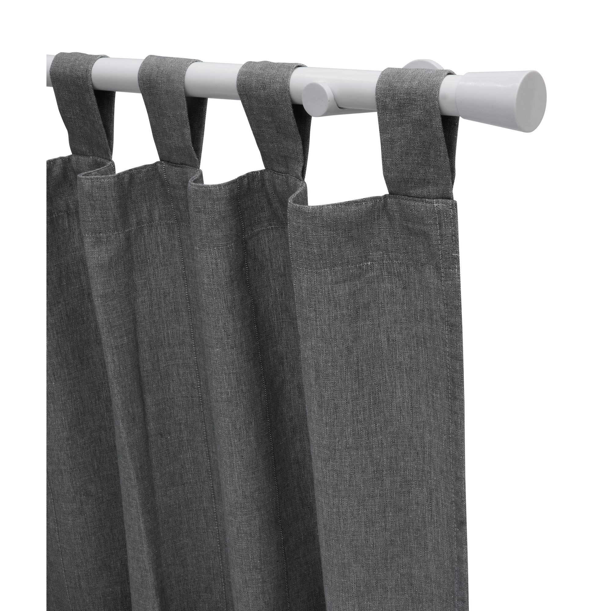 Gardinenstangen-Set 'Korfu' weiß Ø 28 x 1600 mm 5-teilig