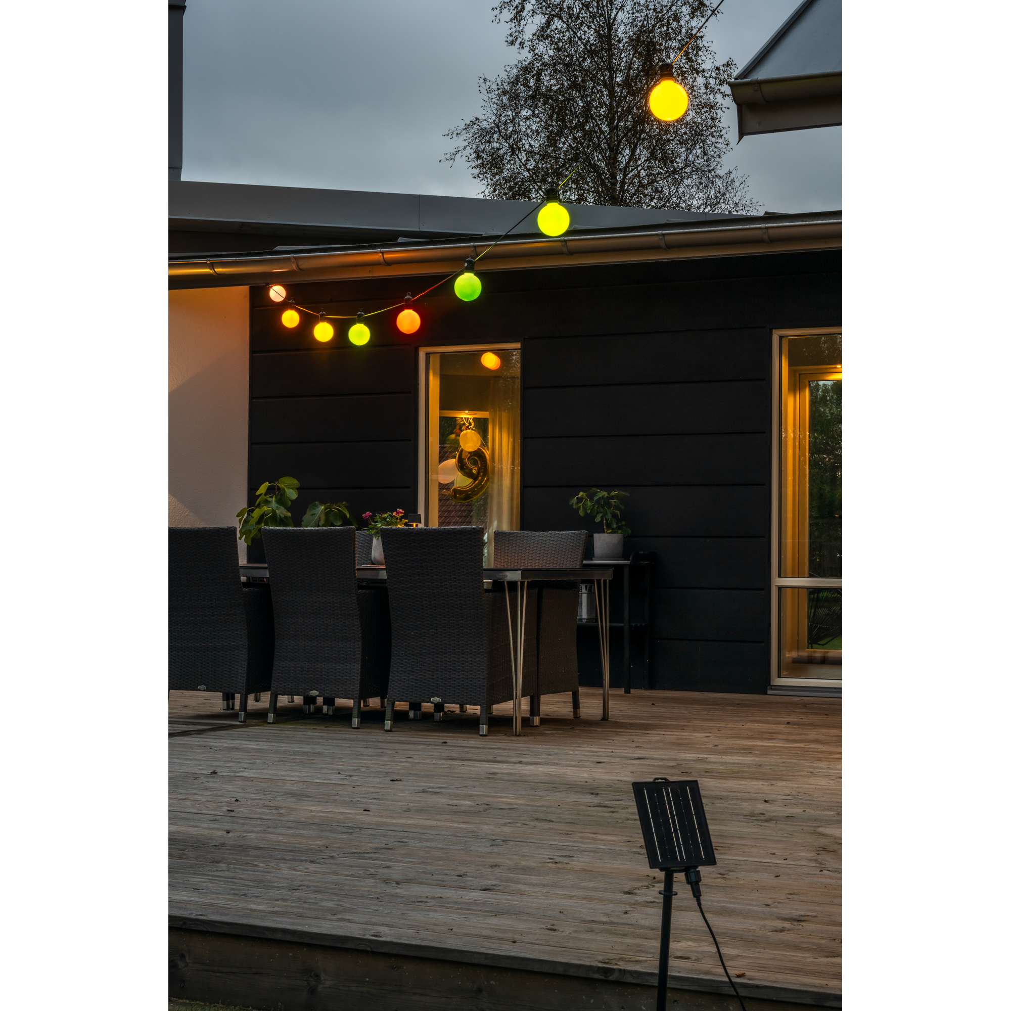 LED-Lichterketten 'Basis-Set' 10 LED bernsteinfarben 14,5 m