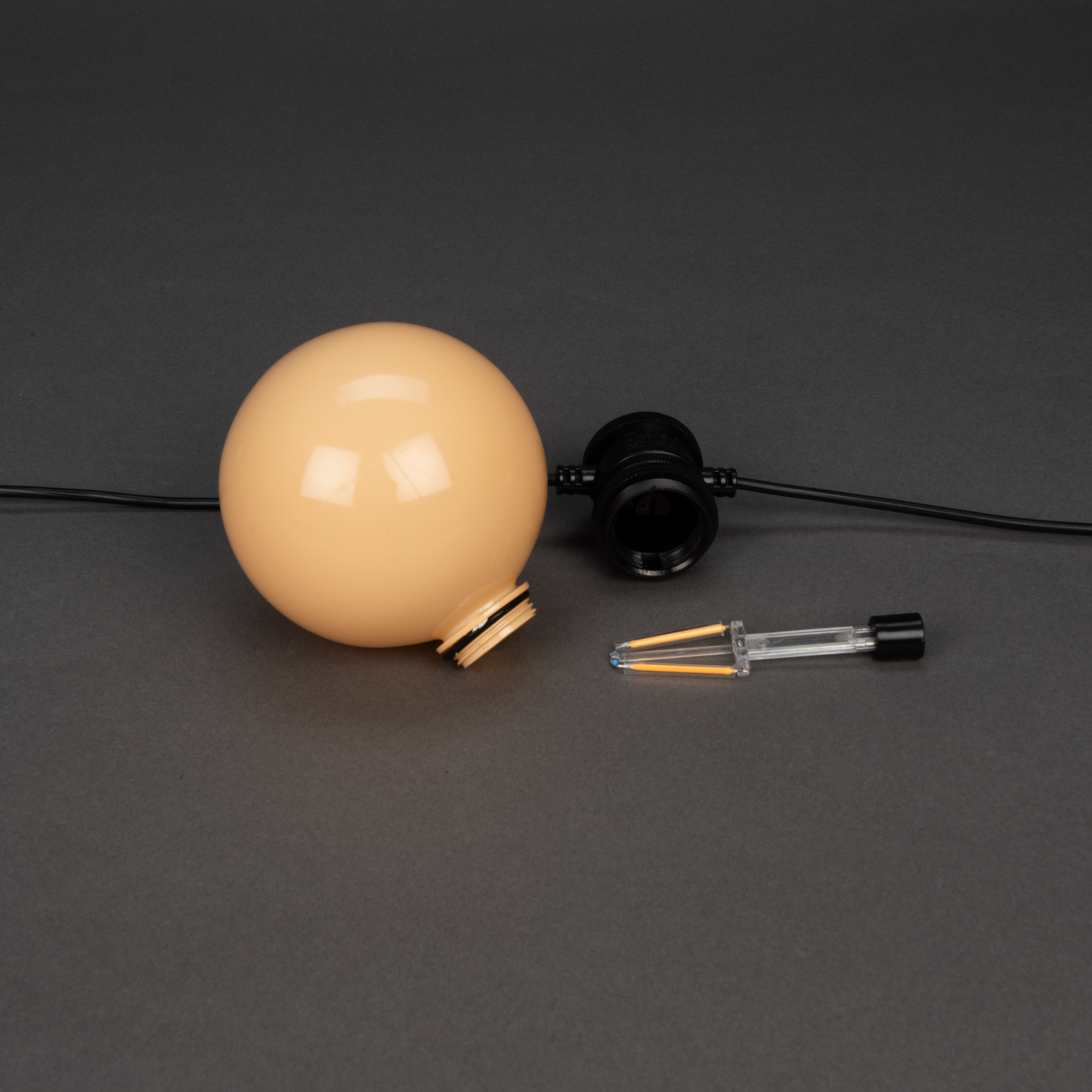 LED-Lichterketten 'Basis-Set' 10 LED bernsteinfarben 14,5 m