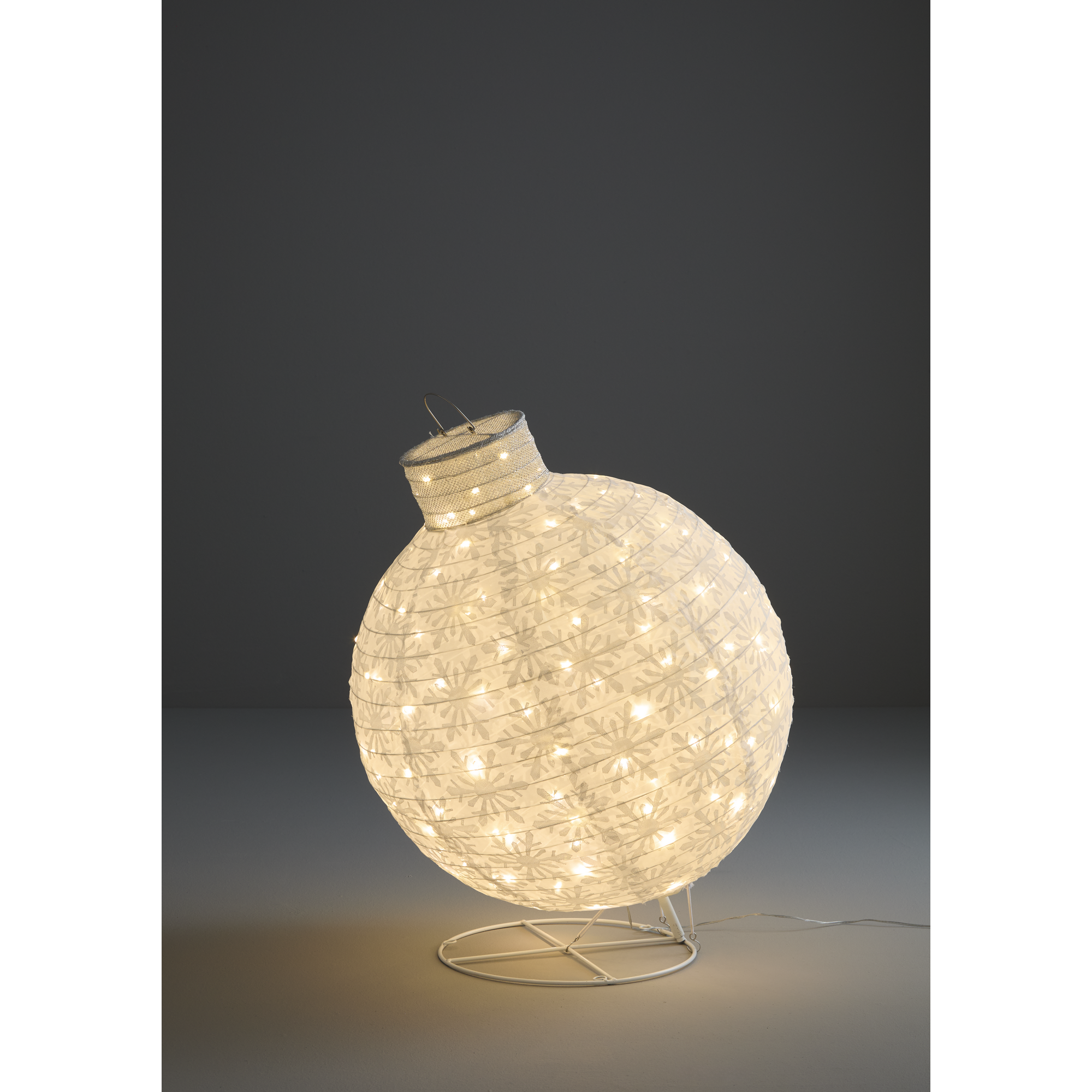 LED-Kugel rot/weiß 65 cm