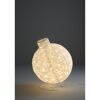LED-Kugel rot/weiß 65 cm