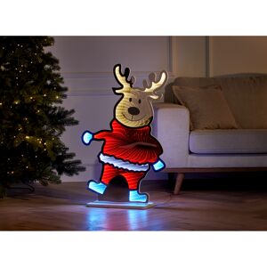 LED-Figur Elch mit Timer 165 LEDs 85 cm