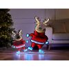 LED-Dekofigur Elch mit Infinity-Effekt 165 LEDs 85 cm