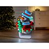 LED-Dekofigur Schneemann mit Infinity-Effekt 80 cm