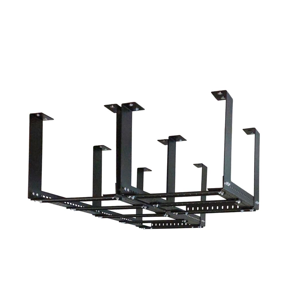 Deckenregal 'Vario' Metall schwarz 60 x 120 cm 100 kg 3er-Set