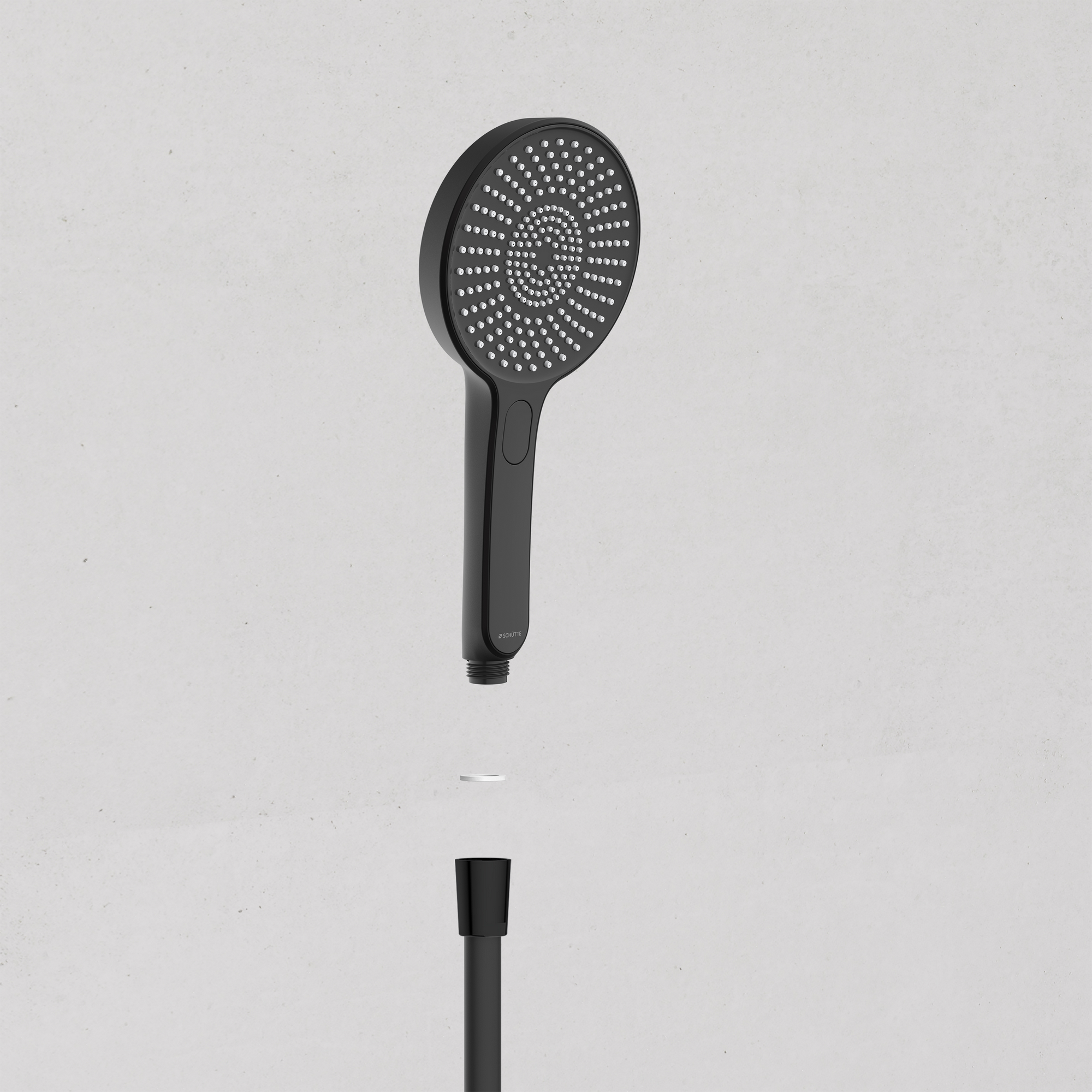 Handbrause 'Karibik' schwarz matt Ø 13 cm, 3 Strahlarten