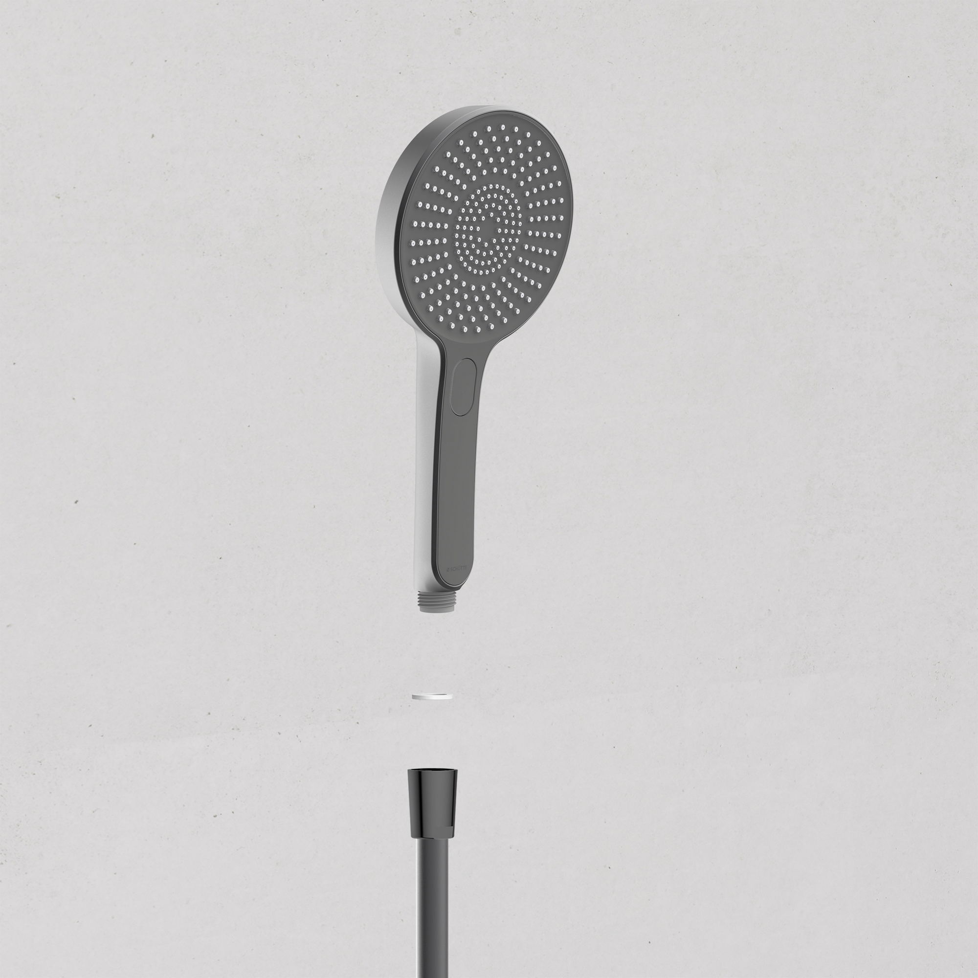 Handbrause 'Karibik' graphit matt Ø 13 cm, 3 Strahlarten