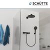 Kopfbrause 'Capri' schwarz matt Ø 26 cm