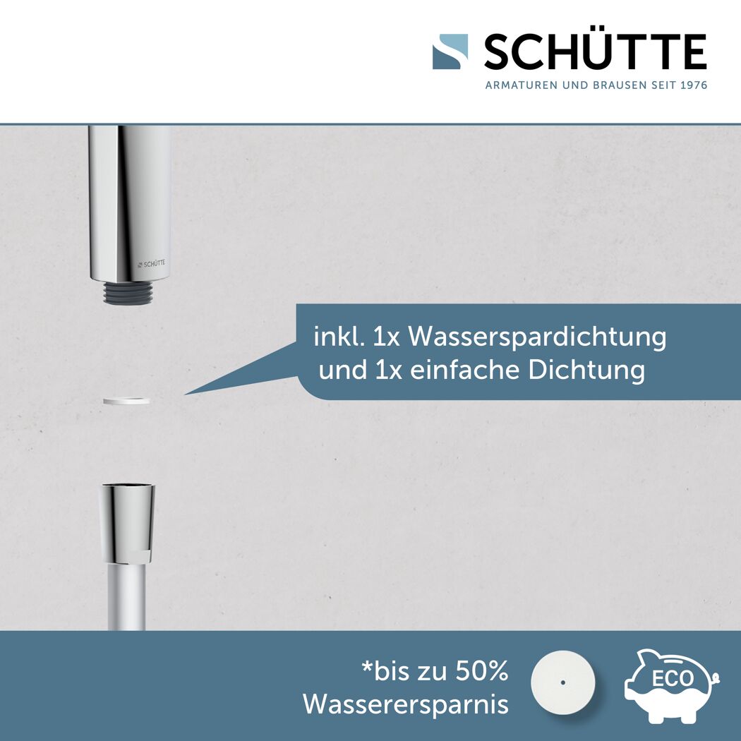 Handbrause 'Samoa Rain' chrom/weiß Ø 13 cm