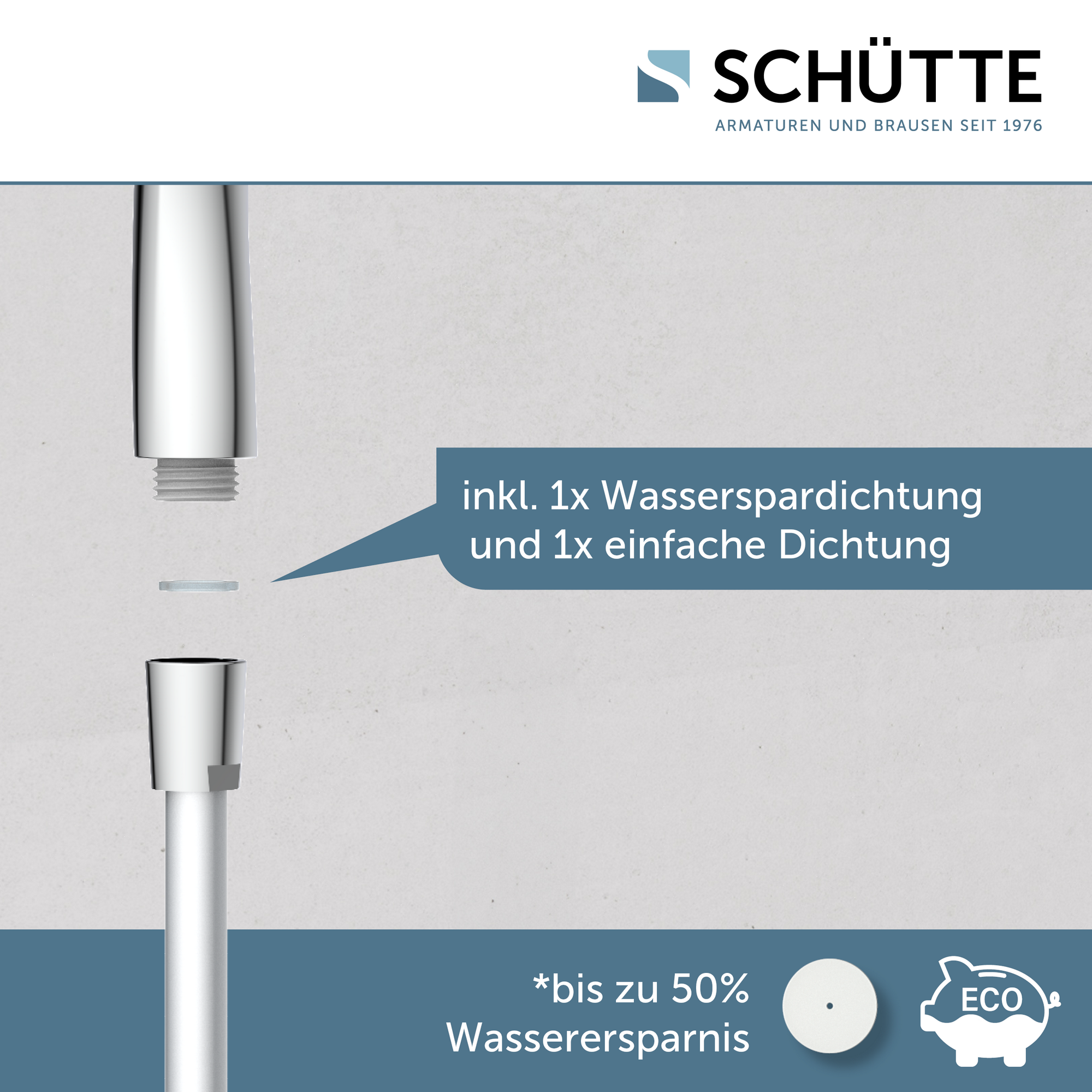 Handbrause 'Samoa Rain' chrom/weiß Ø 13 cm