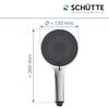Handbrause 'Samoa Rain' chrom/anthrazit Ø 13 cm