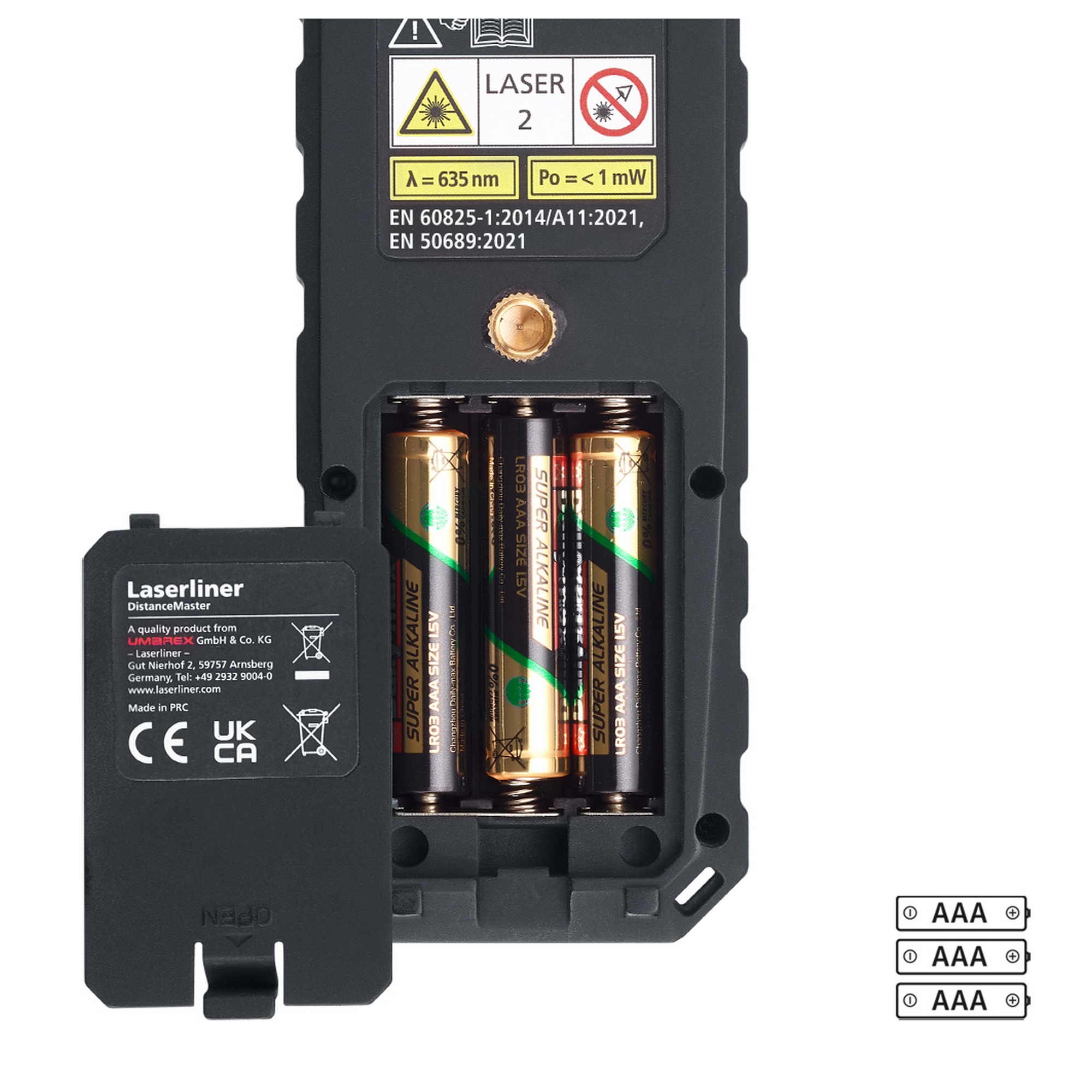 Laser-Entfernungsmesser 'DistanceMaster 40' mit Tasche