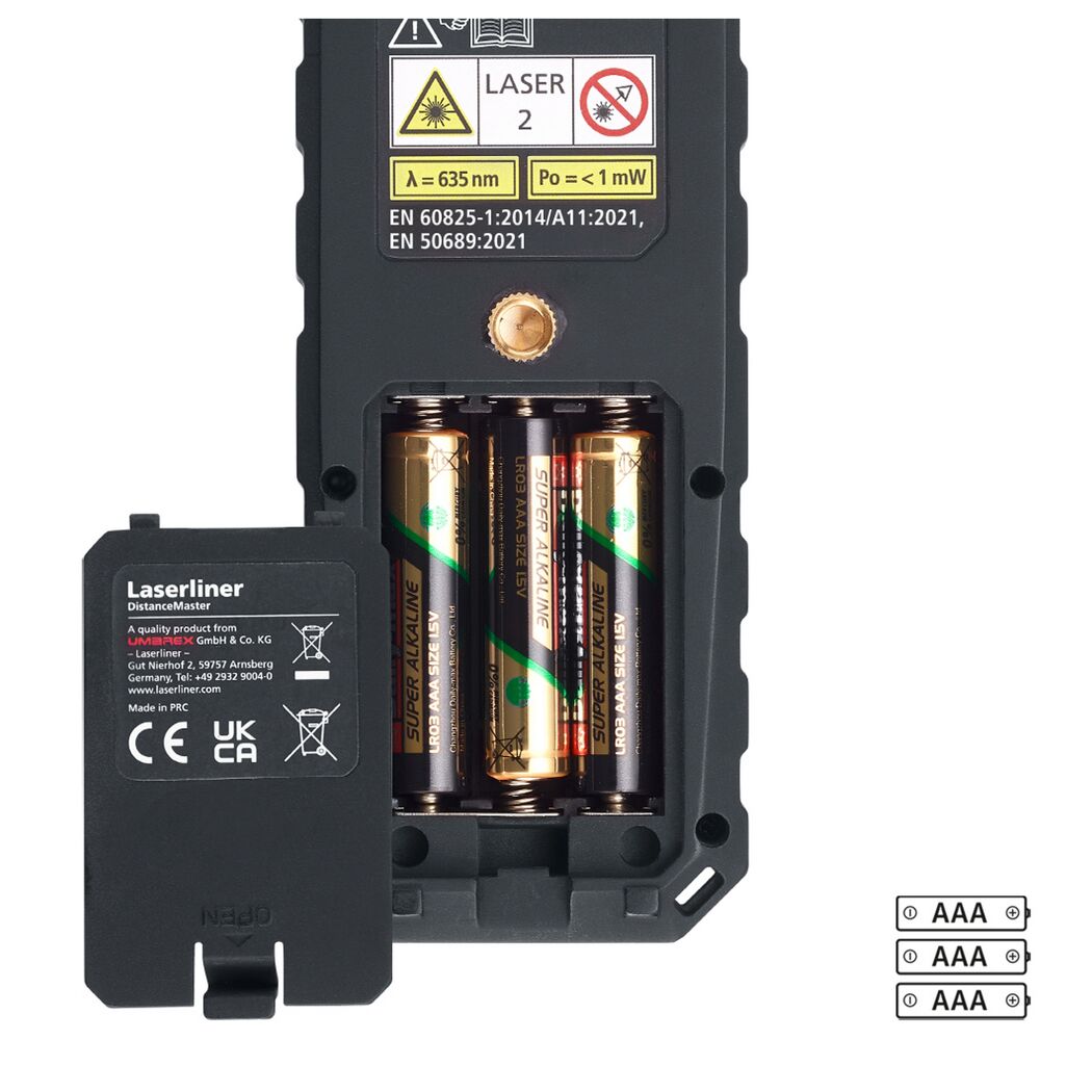 Laser-Entfernungsmesser 'DistanceMaster 40' mit Tasche