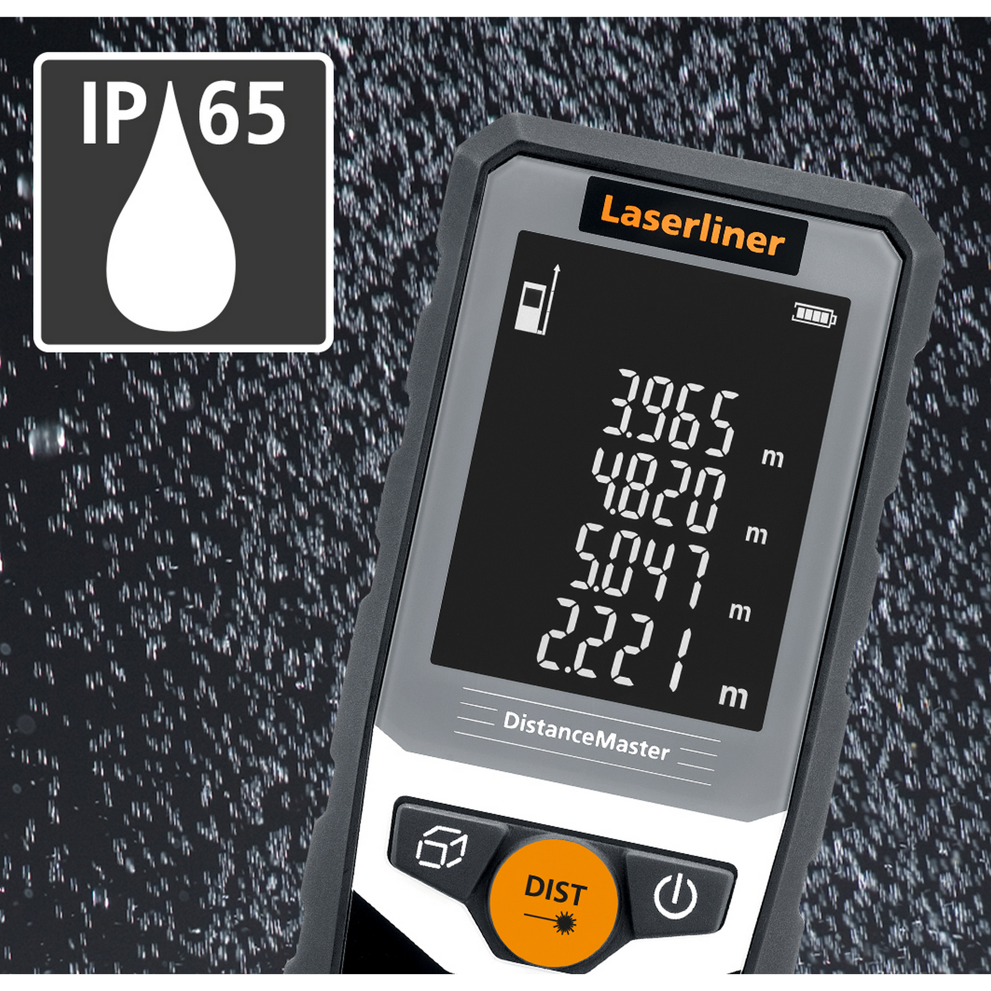 Laser-Entfernungsmesser 'DistanceMaster 40' mit Tasche