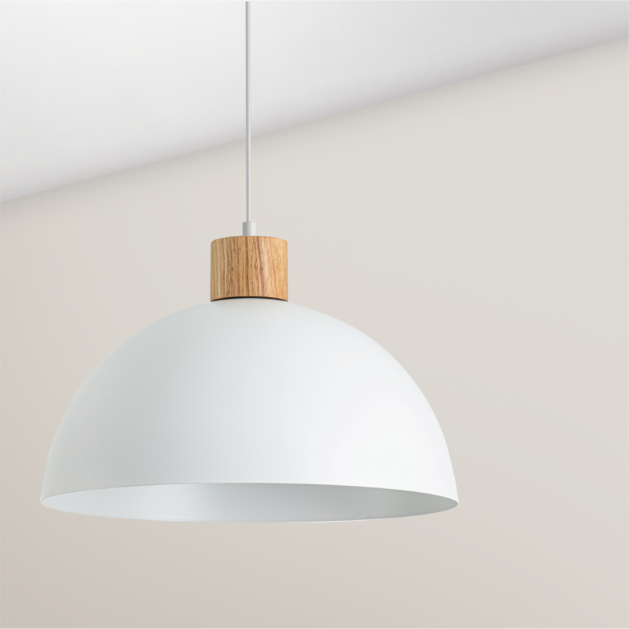 Pendelleuchte 'Tilda' Metall weiß Ø 40 cm