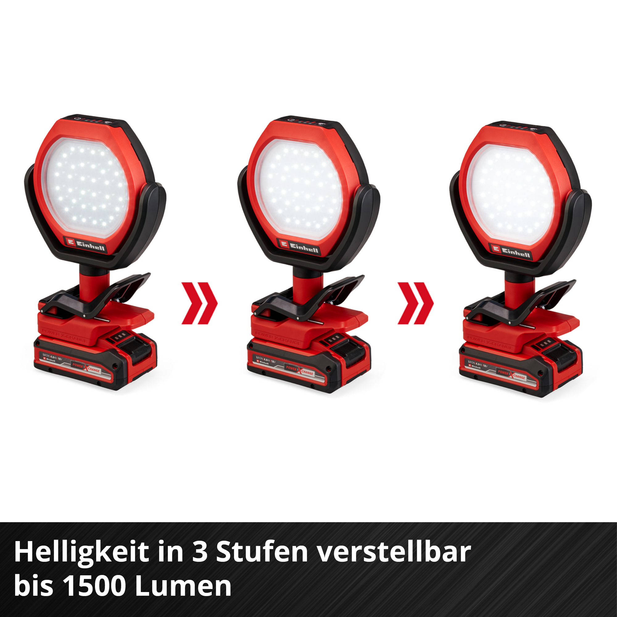 Akku-Outdoor-Lampe 'GC-OL 18/1500 Li-Solo' ohne Akku und Ladegerät 18 V 1500 lm