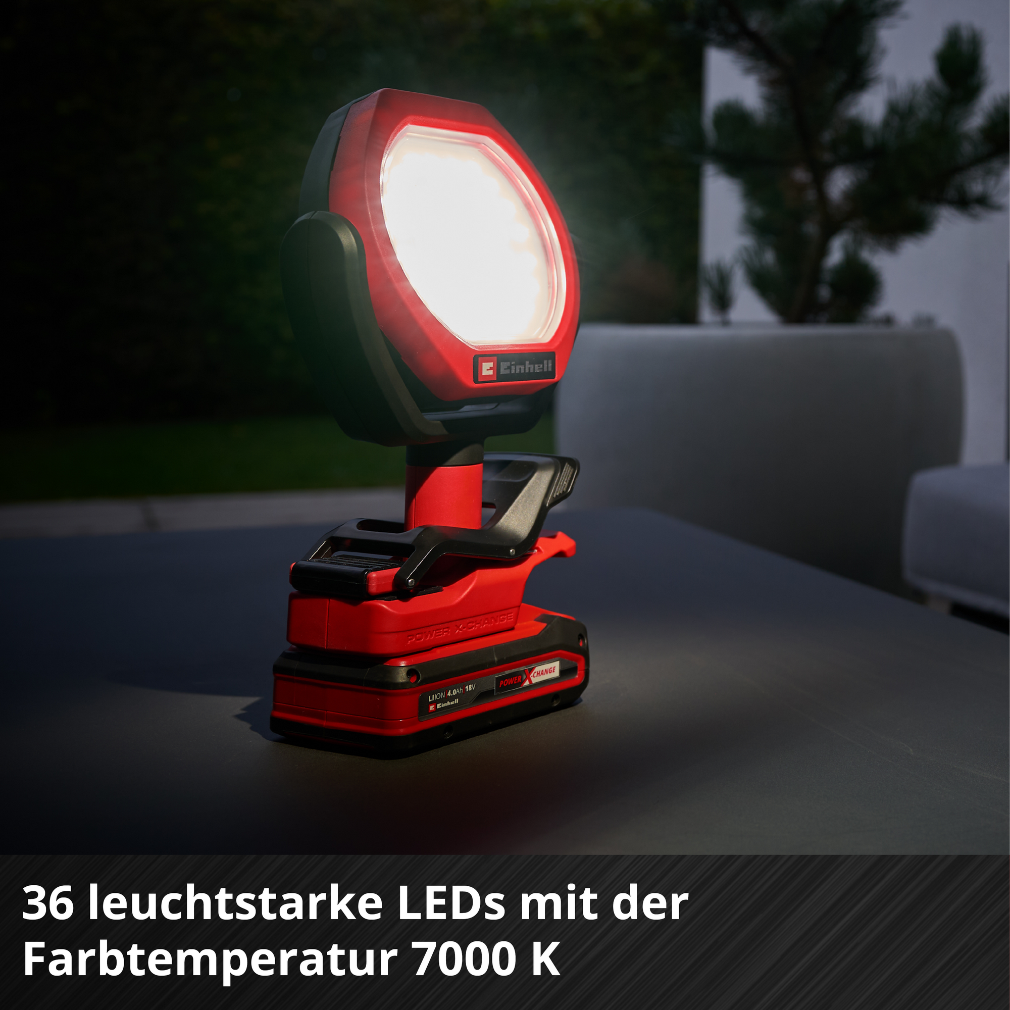 Akku-Outdoor-Lampe 'GC-OL 18/1500 Li-Solo' ohne Akku und Ladegerät 18 V 1500 lm