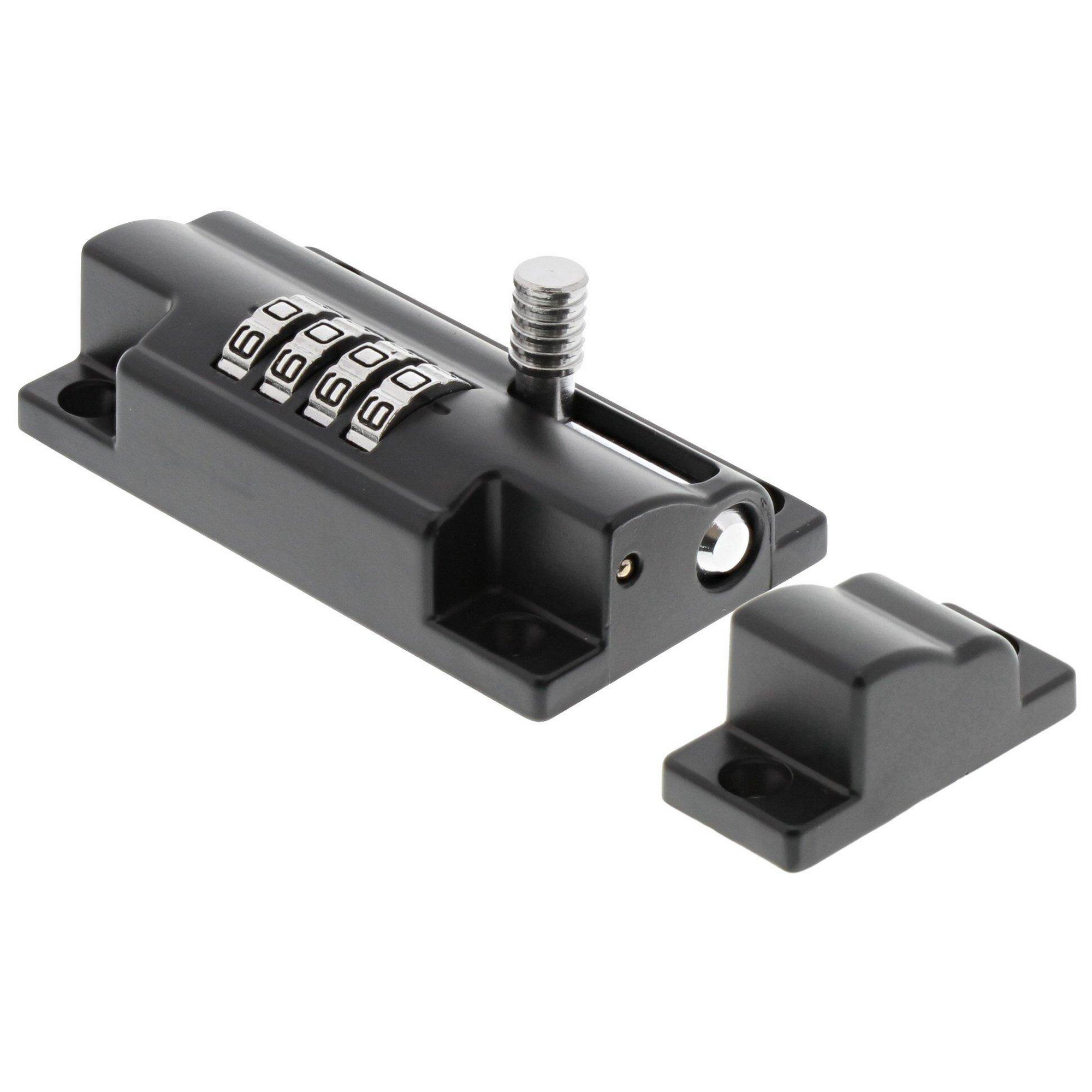 Riegel mit Zahlenschloss 'RS 110 C SB'  11,3 x 5 cm schwarz