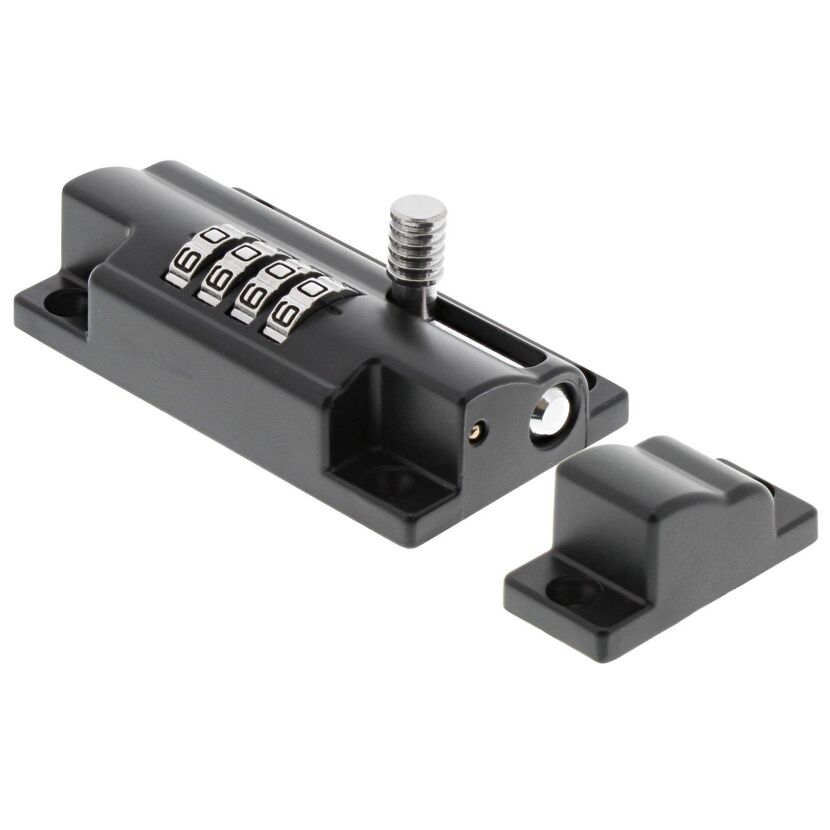 Riegel mit Zahlenschloss 'RS 110 C SB'  11,3 x 5 cm schwarz