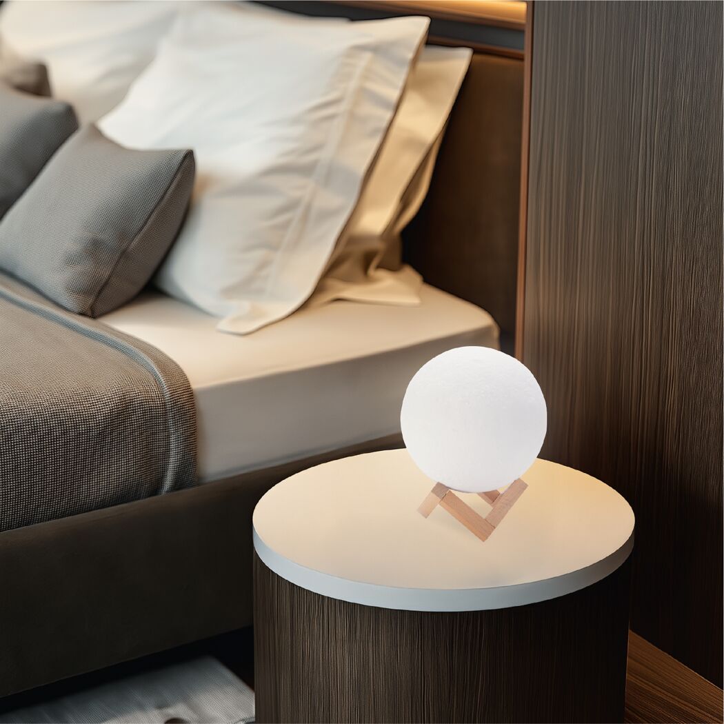 LED-Tischlampe dimmbar warmweiß, Farbwechsler Ø 15 x 19 cm