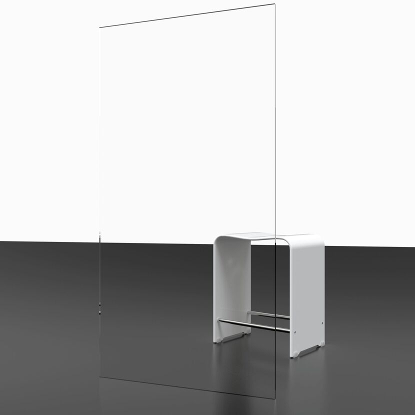 Drehtür 'Garant 2.0' mit Seitenwand Anschlag links 90 x 90 x 200 cm