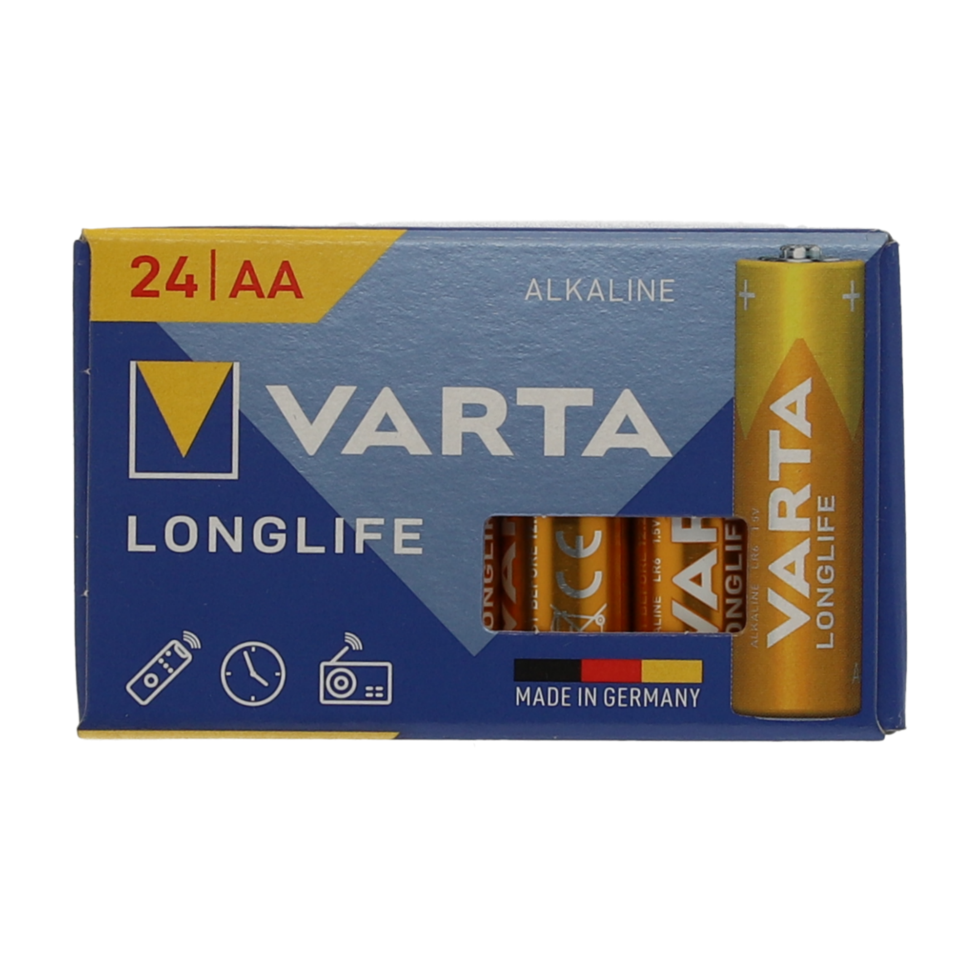 Batterie Longlife 1,5 V AA LR6 24 Stück