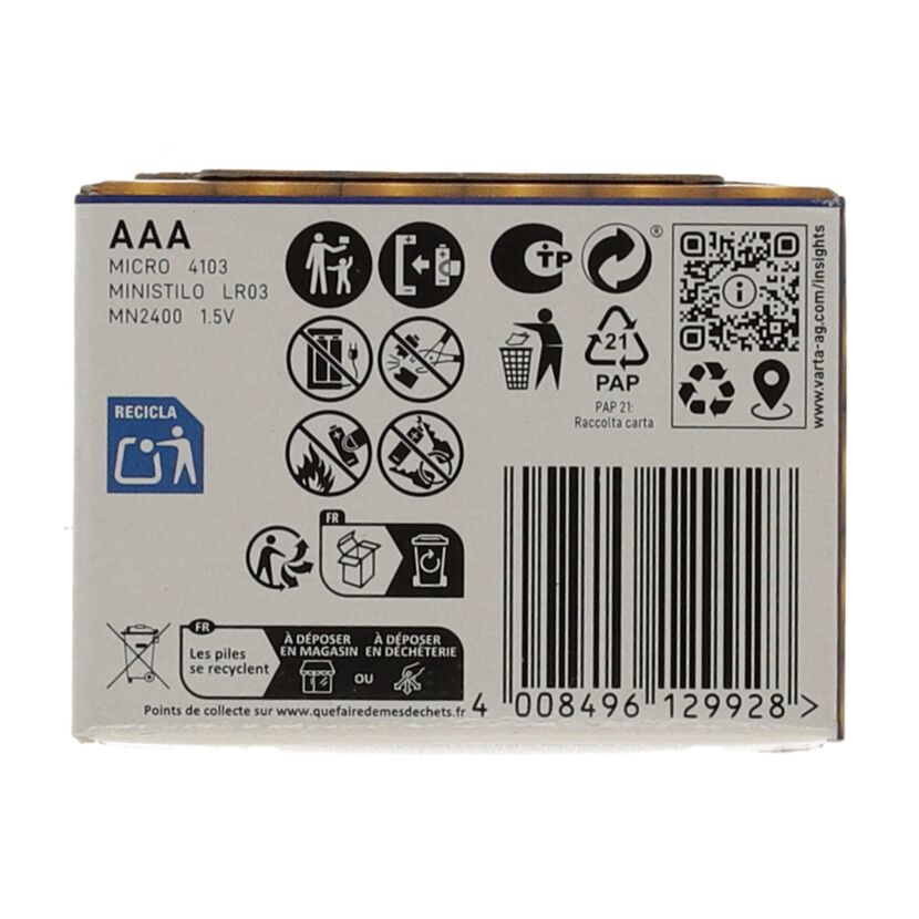 Batterie Longlife 1,5 V AAA LR03 24 Stück