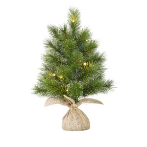 Künstlicher Weihnachtsbaum 'Jasper' mit 20 LEDs grün frosted Ø 40 x 60 cm