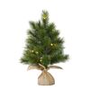 Künstlicher Weihnachtsbaum 'Jasper' mit 20 LEDs grün frosted Ø 40 x 60 cm