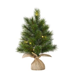 Künstlicher Weihnachtsbaum 'Jasper' mit 20 LEDs grün frosted Ø 40 x 60 cm