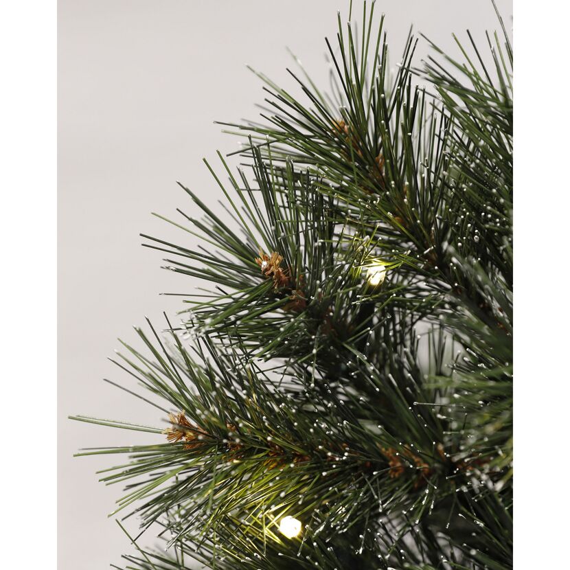 Künstlicher Weihnachtsbaum 'Jasper' mit 20 LEDs grün frosted Ø 40 x 60 cm
