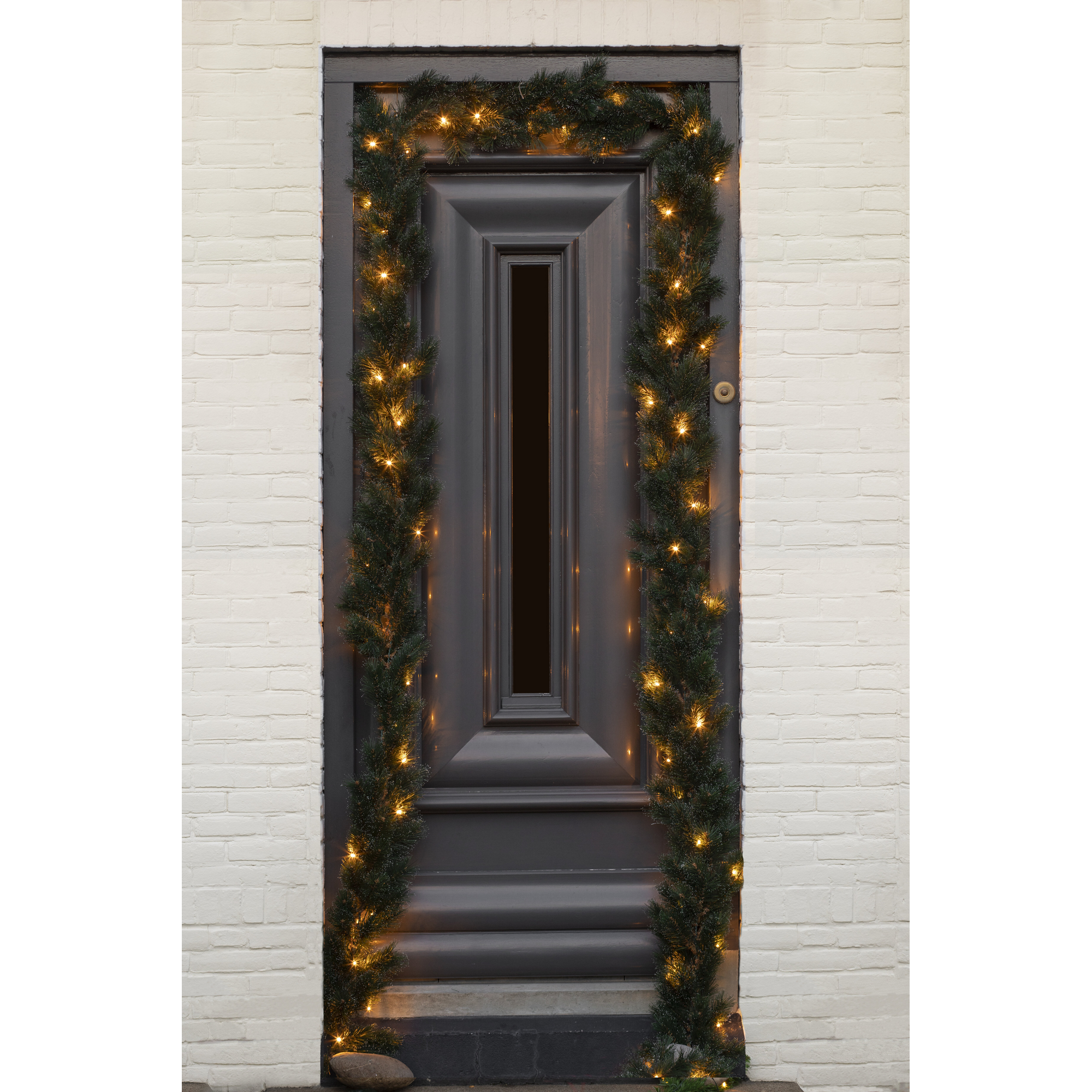 Künstliche Girlande 'Jasper' mit 30 LEDs grün 270 cm
