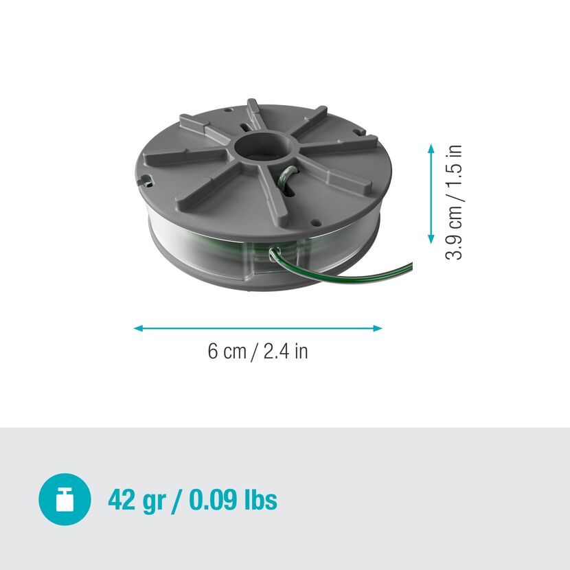 Ersatzfadenspule Ø 2 mm 4 m für Trimmer 'PowerTrim'
