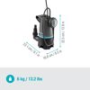 Schmutzwasser-Tauchpumpe '20000 BASIC' 550 W 20000 l/h